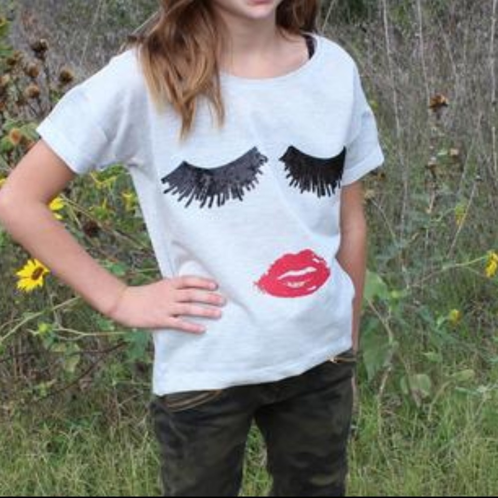 Girls Face Detail Top